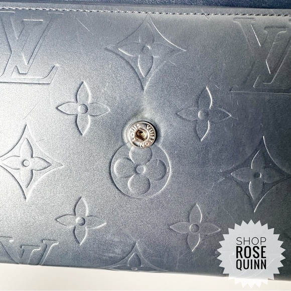 LOUIS VUITTON | All-Inclusive Blue Monogram Matte Tri-Fold Wallet (TH0052) - Picture 9 of 16